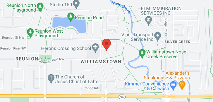 map of 1602 1086 Williamstown Boulevard NW